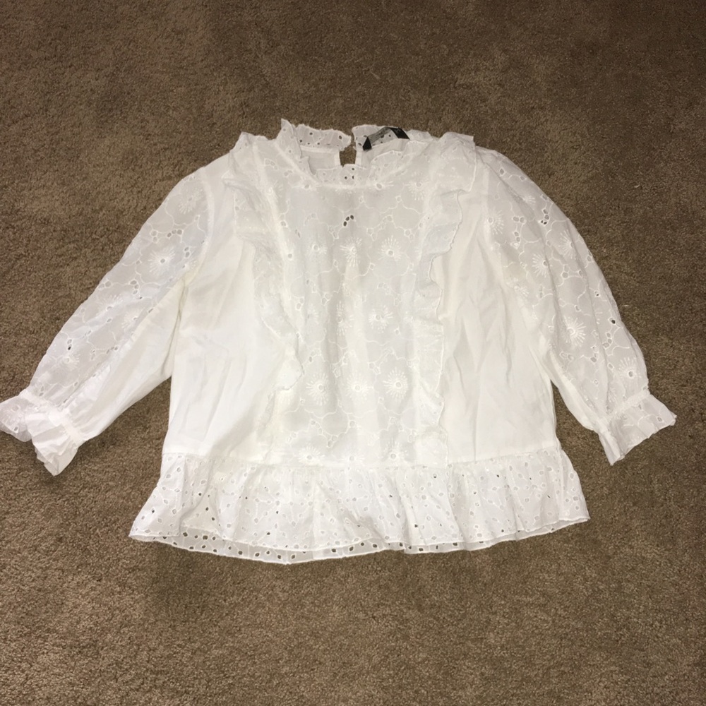 Lace blouse zara